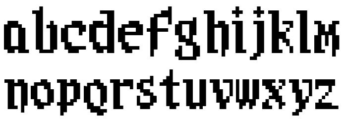Sangoku4 Font LOWERCASE