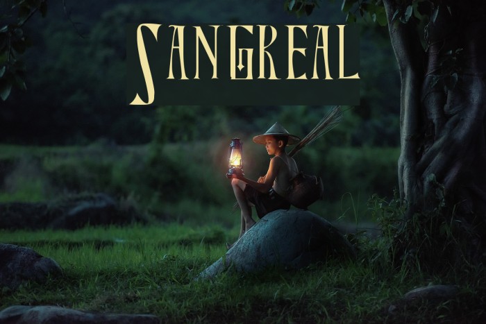 Sangreal Font examples