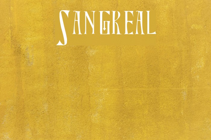 Sangreal Font examples