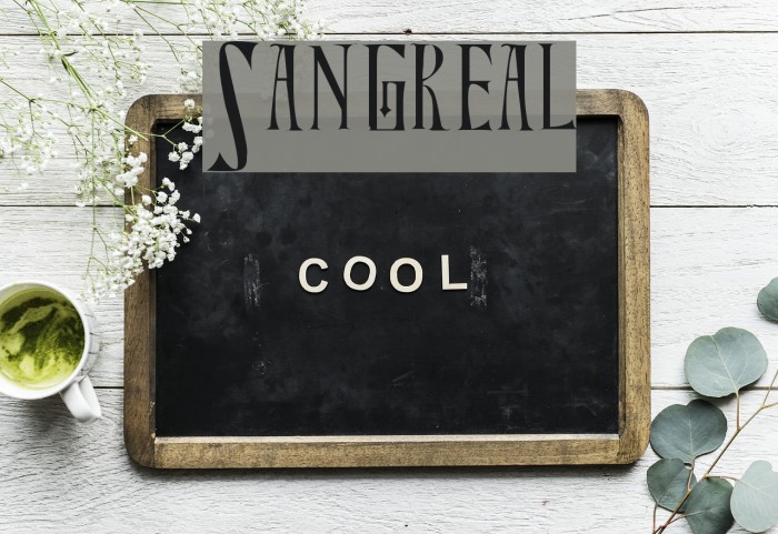 Sangreal Font examples
