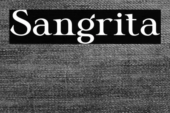 Sangrita Font examples