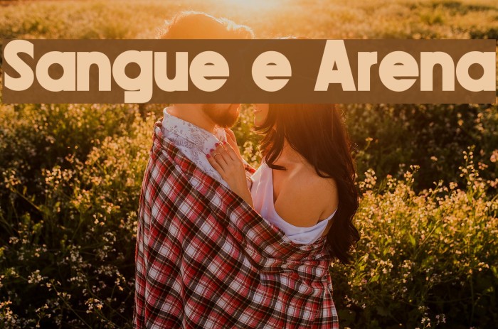Sangue e Arena Font examples