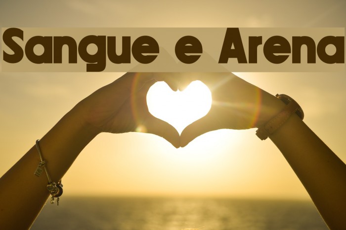 Sangue e Arena Font examples