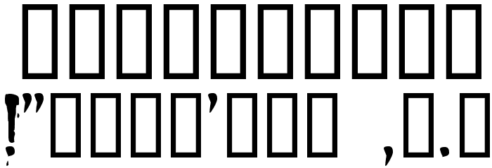 Sanguinary!` Font OTHER CHARS