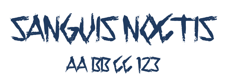 Sanguis Noctis Font Preview