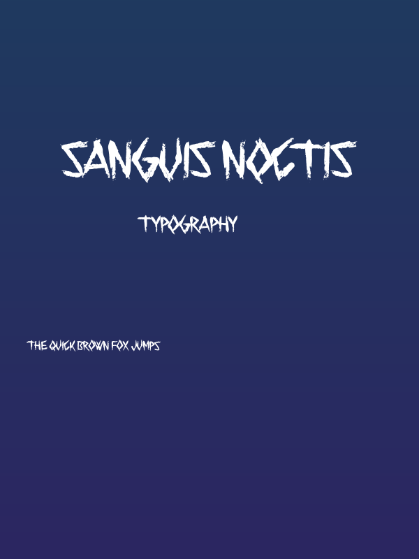 Sanguis Noctis Poster