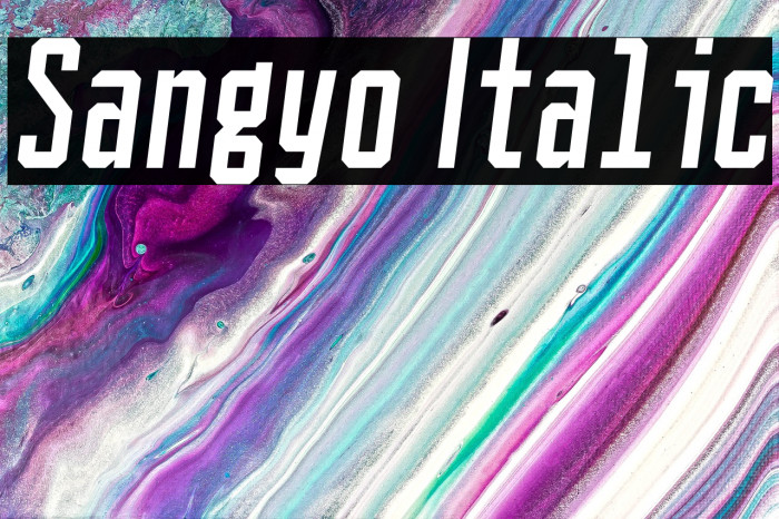 Sangyo Italic Example 1