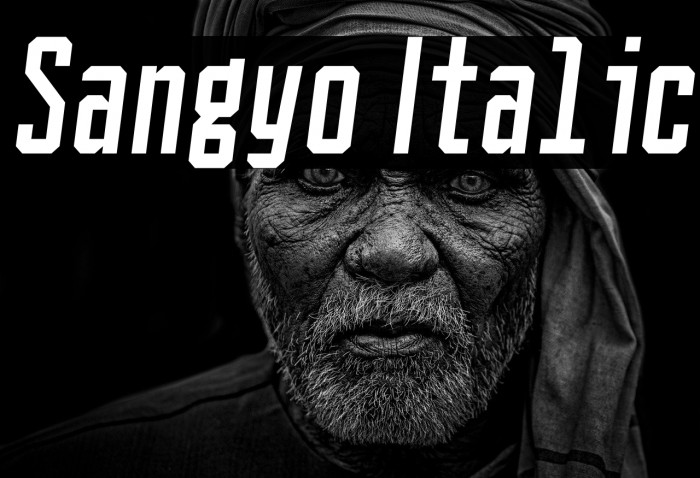 Sangyo Italic Example 3