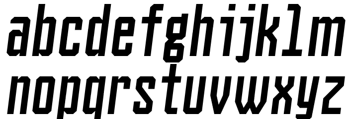 Sangyo Italic Font LOWERCASE