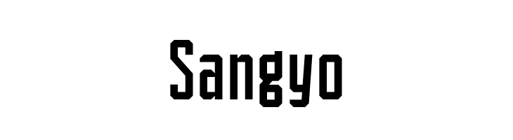 Sangyo  les polices de caractères gratuit tlcharger