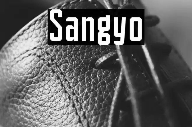 Sangyo Font examples
