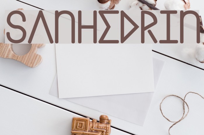 Sanhedrin Schriftart examples