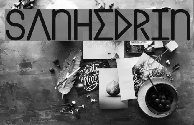 Sanhedrin Шрифта examples