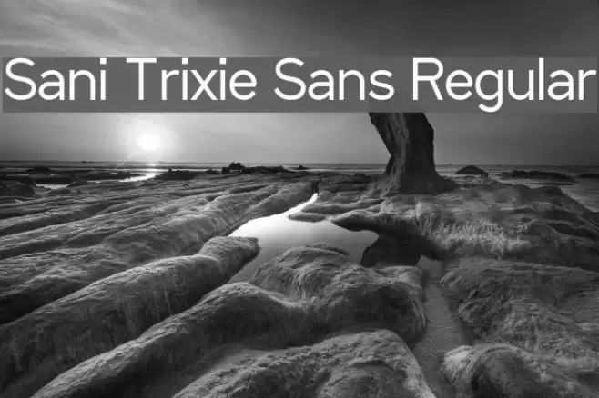 Sani Trixie Sans Regular Font examples