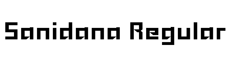 Sanidana Regular Font