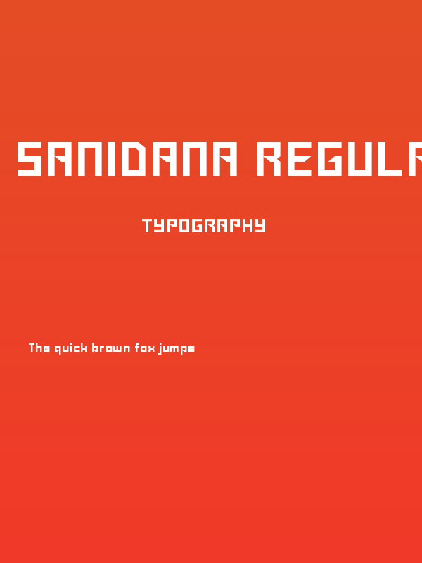 Sanidana Regular Poster