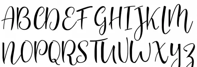 Sanies Script Schriftart Groß