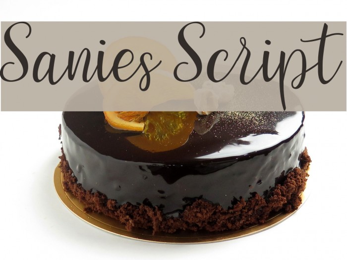 Sanies Script Fuentes examples