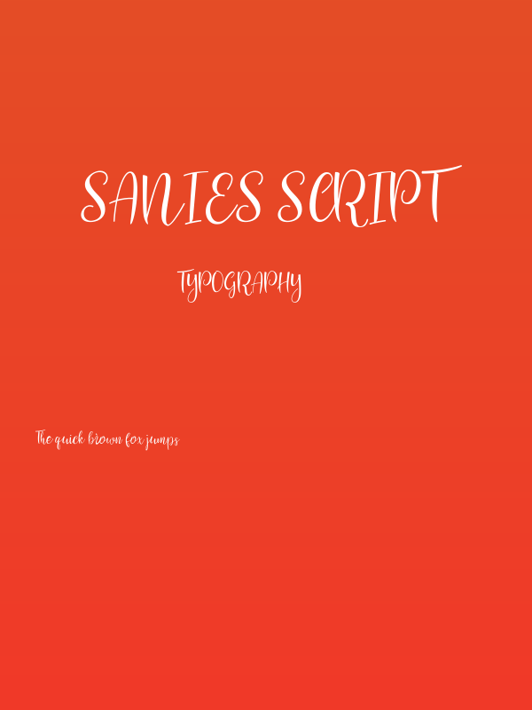 Sanies Script Poster
