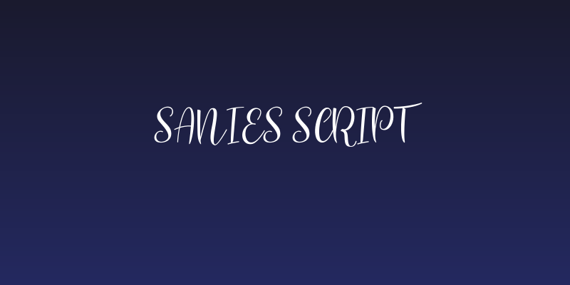 Sanies Script Social Header