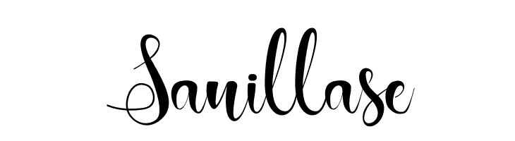 Sanillase  Frei Schriftart Herunterladen