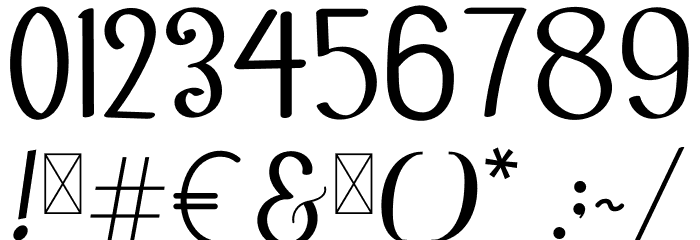 Sanillase Font OTHER CHARS