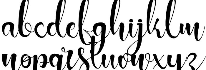 Sanillase Font LOWERCASE