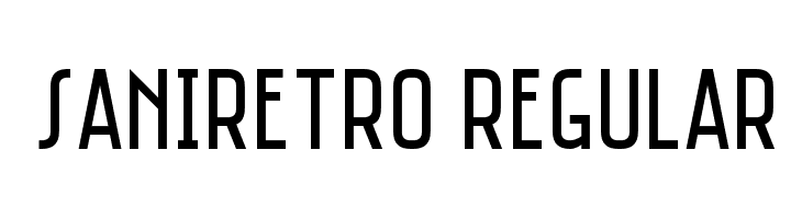 Saniretro Regular フォント