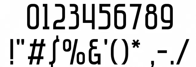 Saniretro Regular フォント その他の文字