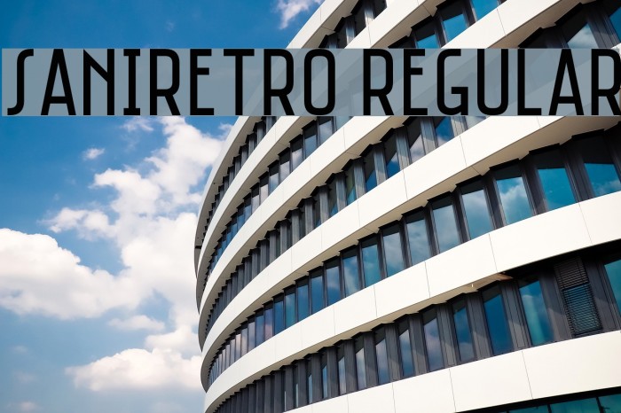 Saniretro Regular Font examples