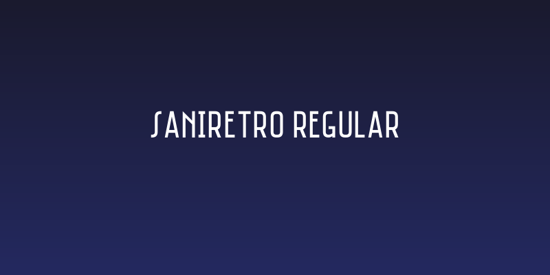 Saniretro Regular Social Header