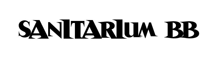 Sanitarium BB  les polices de caractères gratuit tlcharger