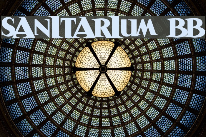 Sanitarium BB Font examples
