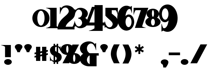 SanitariumBB Font OTHER CHARS