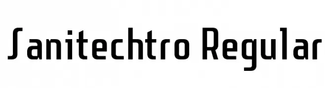 Sanitechtro Regular  Free Fonts Download