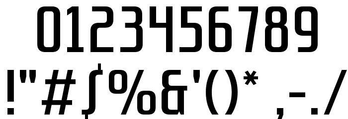 Sanitechtro Regular Font OTHER CHARS