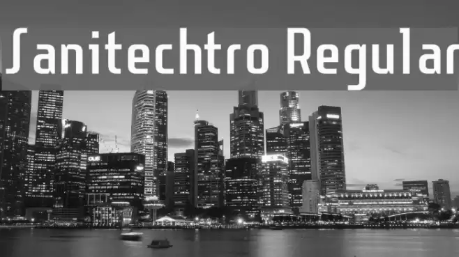 Sanitechtro Regular Font examples