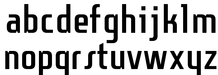 Sanitechtro Regular Font LOWERCASE