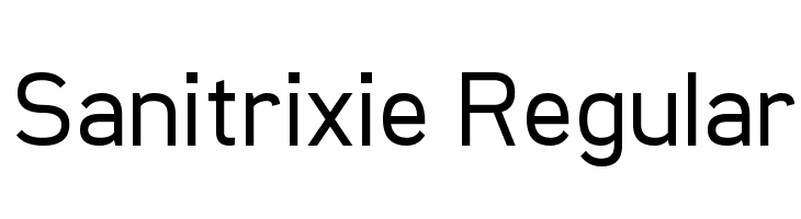 Sanitrixie Regular Fonte