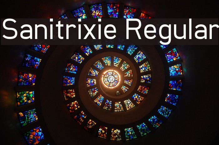 Sanitrixie Regular Font examples