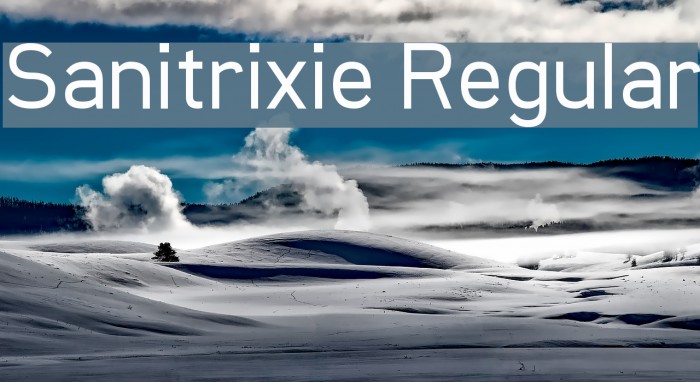 Sanitrixie Regular Font examples