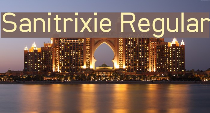Sanitrixie Regular Font examples