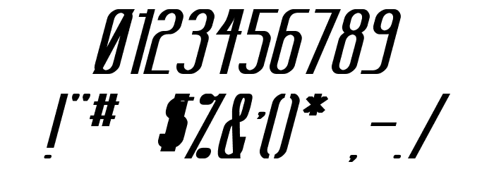 Sanity Bold Italic Font OTHER CHARS