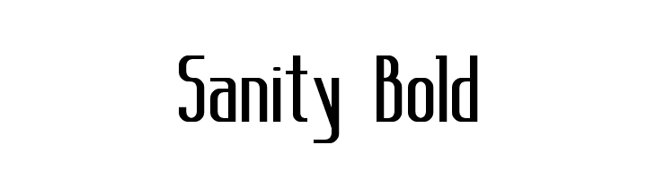 Sanity Bold  Free Fonts Download