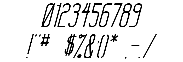 Sanity Italic Font OTHER CHARS