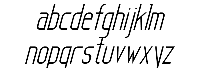 Sanity Italic Font LOWERCASE
