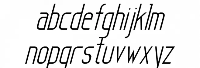 Sanity Italic フォント 小文字