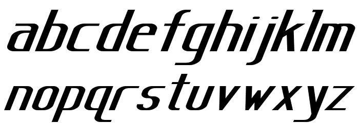 Sanity Wide Bold Italic Font LOWERCASE