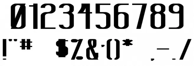 Sanity Wide Bold Font OTHER CHARS