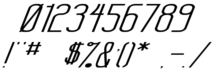 Sanity Wide Italic Font OTHER CHARS